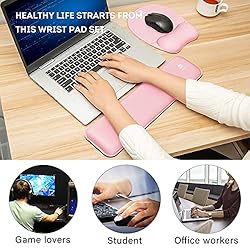 Memory Foam Set Keyboard Wrist Rest Pad & Mouse