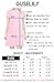 AUSELILY Women's Long Sleeve Casual Swing T-Shirt Dresses with Pockets (S,Gray)