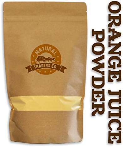 Natural Traders Natural Orange Juice Powder - 8oz Package - Kosher, Non Gmo, Gluten Free, Vegan