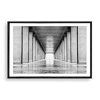 Framed Canvas Wall Art Rock and Corridor Canvas Prints Home Artwork Decoration for Living Room,Bedroom - 16x24 inches