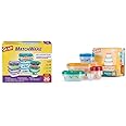 GladWare Matchware Food Storage Containers, 20 pc Value Pack Rainbow Kitchen Storage Containers & for Kids GladWare Variety Pack 26ct Back to School Pattern Food Storage Containers with Lids