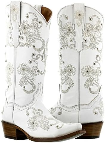 white bridal boots