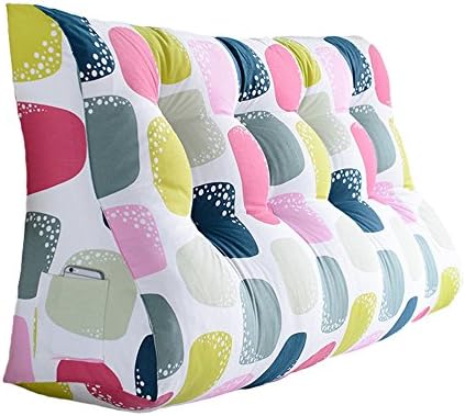 Huifang Cushion QFFL Pillow Pillow Lumbar Pillow Double Bed Headrest Sofa Pillow Large Waist Pillow in Bed (Color : A, Size : 90cm)