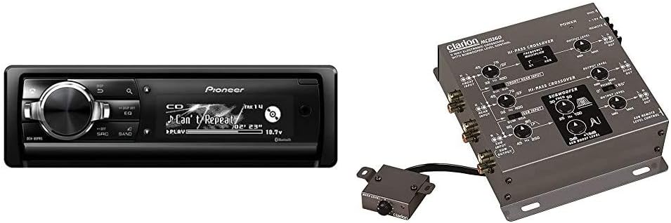 Pioneer DEH-80PRS CD Receiver & Clarion MCD360 2/3-Way 6-Channel Electronic Crossover w/ 5-Volt RCA Outputs + Subwoofer Equalizer