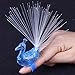 24Pcs LED Light Up Rings Novelty Party Favors Peacock Glow Finger Toy Bumpy Rings Bulk For Birthday, Bachelorette, Concert Shows and Gifts
