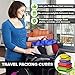 bago 7 Pcs Packing Cubes for Travel - 4 Travel Packing Cubes for Suitcases with 3 ZipLock Bags - Luggage Organizer Bags to Get Maximum Storage, Save Time & Effort to Pack (Green Red PurpleYellow)