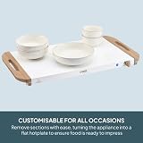 Cooks Professional 4-Section Buffet Warmer 7.2 Litre Capacity Nordic White view 4