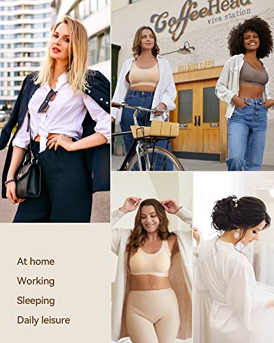 NIIDOR WOMEN’S SEAMLESS BRA INVISIBLE WIRELESS BRAS SOFT COMFY DAILY BRA WIREFREE T-SHIRT BRA WITH REMOVABLE PADS