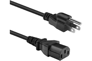 [UL Listed] Cable Nahao 6 Ft 18 AWG 3 Prong AC Wall Power Cord Cable Compatible with Epson BenQ Optoma EPSON Infocus NEC Dell Sony Eiki ViewSonic Projector (NEMA 5-15P to IEC320C13)