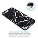iPhone 7 Plus Case, iPhone 8 Plus Case, JIAXIUFEN Shiny Change Color Black Marble Design Black Bumper TPU Soft Rubber Silicone Cover Phone Case for Apple iPhone 7 Plus /iPhone 8 Plus
