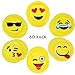 Popculta 7 Inch Emoji Paper Party Plates Assorted Emoticons (Pack of 60)