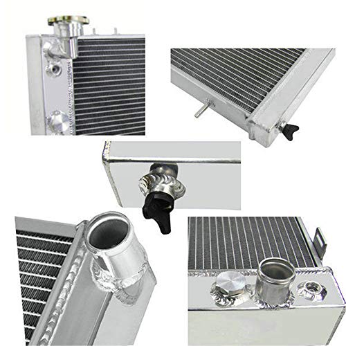 OzCoolingParts Jeep Cherokee Radiator Fan Shroud Kit, Full Aluminum Radiator + 3 x 9" Cooling Electric Fan w/Shroud for 1991-2001 Jeep Cherokee XJ/Comanche 2.5 4.0, L4 V6 Auto Engine