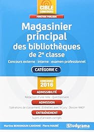 Magasinier principal des bibliothèques de 2e classe