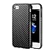 iPhone 7 Black Case / iPhone 8 Black Case, technext020 Ultra Slim Fit Carbon Fiber iPhone 7 / iPhone 8 Soft Cover Shock Resistance Protective for Pattern TPU Rubber Bumper Black