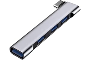 CINOLINK USB C Hub,4-Port Mini USB-C Hub 3.0,Portable USB hub for Laptop,USB C Expander for Laptop,PC,MacBook,Flash Drive,Console, Printer,Camera,Keyborad,Mouse,and More USB Devices