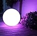 Mr.Go 16-inch Indoor/Outdoor Waterproof Rechargeable LED Glowing Ball Light Orb Globe Lamp w/Remote, 16 RGB Colors 4 Light Effects, Ideal Home Garden Pool Patio Party Ambient Decorative Lighting