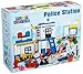 Play Build Police Station Building Blocks Set – 95 Pieces – Includes Police Department, Car, Motorcycle, Jail Cell, Police Officer & Robber Minifigures, Dog & Accessories