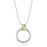 CLASSYZINT Long Silver Necklace For Women, Rope Chain Snake Chain With Pendant Necklace | Sweater Necklace | Teacher Gifts | Silver Pendants Necklace