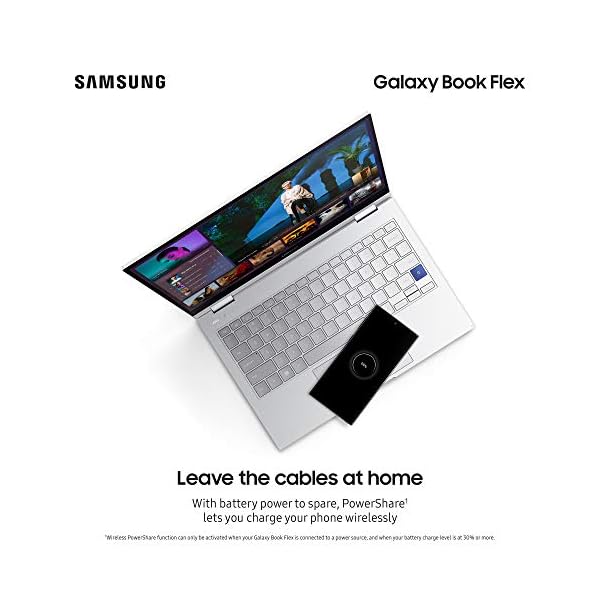 Samsung Galaxy Book Flex 13.3 Inch 8 GB Intel Core i5-1035G4 Processor Laptop - Royal Silver (UK Version) - Image 5