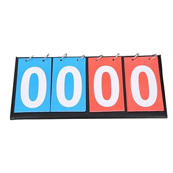 Durable Digit Portable Flip Sports Scoreboard Score Counter Tennis Table Scoreboard Basketball Scoreboard for Various Sports Portable Scoreboard
