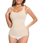 Weygur Shapewear Tank Tops for Women Tummy Control Camisole Compression Tanks for Women Slimming Body Shaper Top
