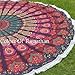 Colors Of Rajasthan COR's Hippie Mandala Tapestry Round Roundie Wall Hanging Beach Towel Throw Yoga Mat Round Tapestry 72