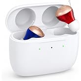 Rechargeable Hearing Aids for Seniors &amp; Adults, Invisible CIC Design | Clear Sound,Premium Comfort Design, Easy Operation,Charging Case,18H Battery, Up to 90H Hearing Aid Use with Case