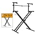 PARTYSAVING Pro Series Portable 2 Tier Doubled Keyboard Stand with Locking Straps APL1158, Two-Tier