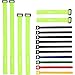 Reusable Cable Ties and Cinch Straps Set, Adjustable Multipurpose Hook and Loop Securing Straps for Cord Management and More, Assorted 16 Pack (Yellow)