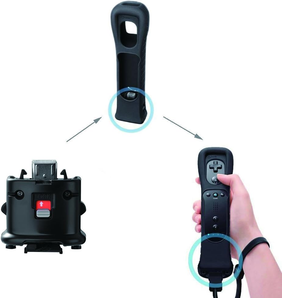 Satohom Adattatore Motion Plus Wii Sensore Motion Plus Accelerator Wii