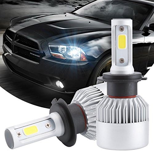 H11 LED Headlight Bulb All-in-One Conversion Kit COB Chips 80W 8000LM 6500K Cool White LED Headlamps Extremely Bright