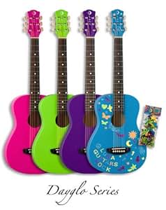 Amazon.com: Luna AURDAYGRN Aurora Day Glow 3/4 Guitar &hellip;