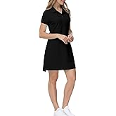 MoFiz Women's Golf Tennis Dress Sports Polo Dress Short Sleeve Quick Dry Casual Workwear Button