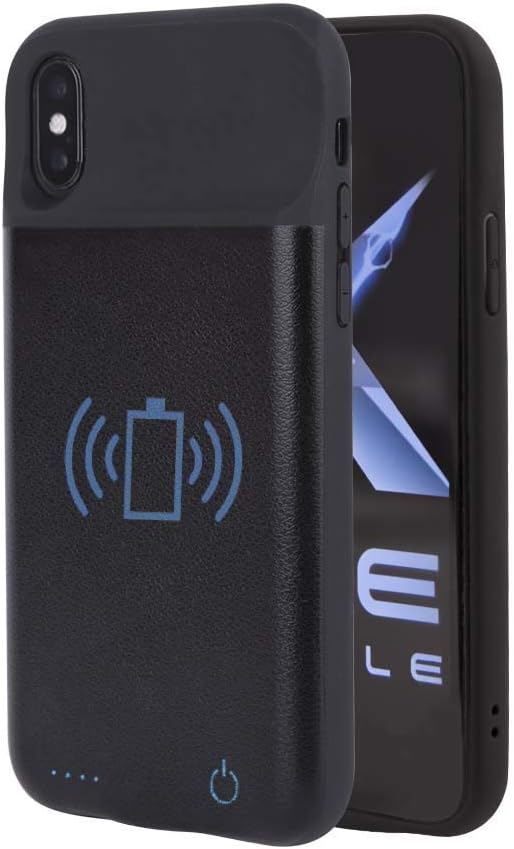 Axe Mobile - Battery Case for iPhone 6/7/8 and iPhone 6/7/8 Plus with Qi Wireless Charging, 2600/3800 mAh Portable Protective Charging Case Extended Battery Charger (iPhone 6 Plus/ 6s Plus (3800mAh))