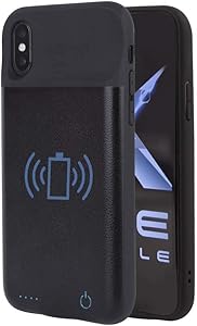 Axe Mobile - Battery Case for iPhone 6/7/8 and iPhone 6/7/8 Plus with Qi Wireless Charging, 2600/3800 mAh Portable Protective Charging Case Extended Battery Charger (iPhone 6 Plus/ 6s Plus (3800mAh))