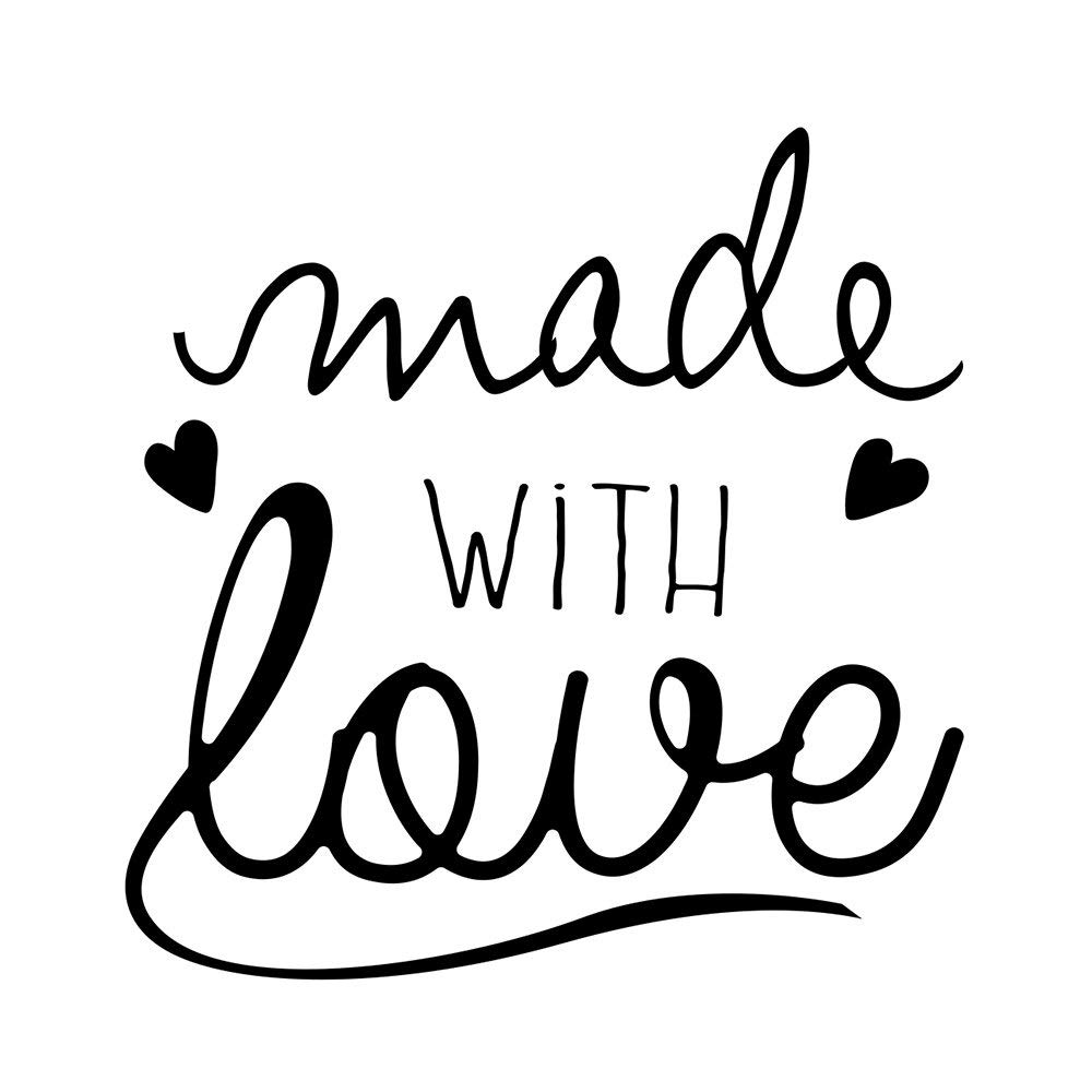 Aladine - Birth Stamp - Wooden Support - Realization of Birth Announcements - Scrapbooking and Creative Cartery - Made With Love Inscription