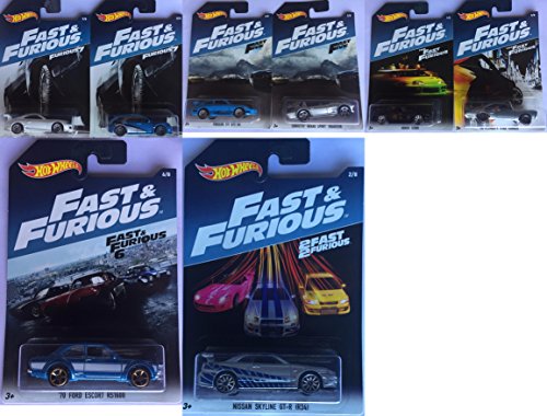Hot Wheels 2017 Fast & Furious Exclusive Bundle of 8
