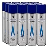 Colibri Premium Butane 300 ML Large Can - 12 Pack+ FREE Torch lighter