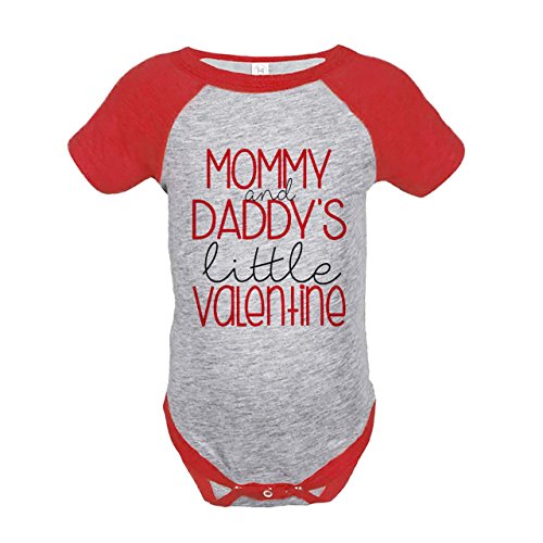 Custom Party Shop Girl's Little Valentine Happy Valentine's Day 18 Months Red Onepiece