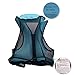 Life Jacket Adult Inflatable Swim Vest for Snorkeling by, 002_Blue, Size Large
