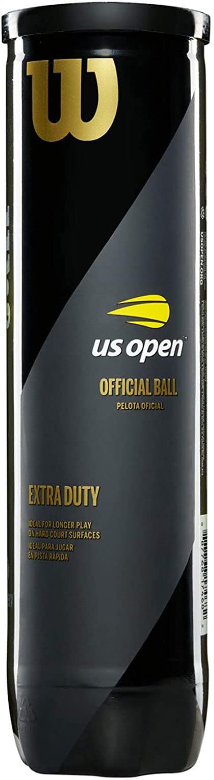 Wilson Unisex Extra Duty Wilson Tennis Balls Us Open Xd 4 pack Can for Hard Surfaces Yellow Wrt116200, Yellow, Balls UK