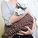 iPrimio Reversible Hands Free Pet Carrier Sling Bag - Cat Sling Carrier, Dog Carrier Sling, Cat Papoose Carrier Front, Puppy Sling, Cat Carrying Pouch, Dog Sling Carrier - Black (Fits Small Pets)