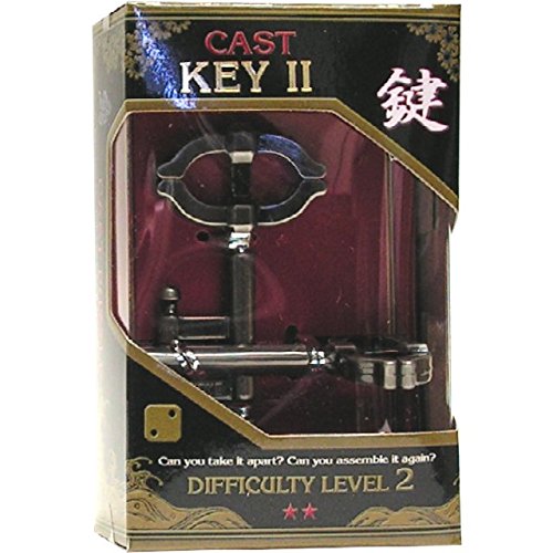 KEY II Hanayama Cast Metal Brain Teaser Puzzle (Level 2)