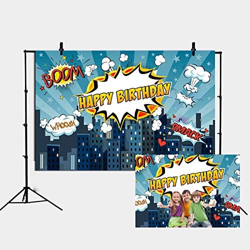 Daniu 7x5FT Superhero Backdrop for Photo Baby Shower Birthday Photography Background Super Hero Party Decorations Backdrops Fond Studio Props