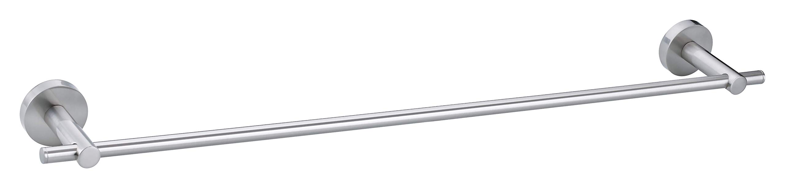 tesa MOON wall towel holder, stainless steel look, self-adhesive, adhesive mounting technology, 49mm x 642mm x 85mm