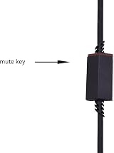 Adhiper A40 Replacement Inline Cable with Mute for Astro A10 A40 A50 Black 2m view 2