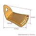 Yibuy 75x45x9mm Golden Metal Triangle Mandolin Tailpiece Parts for 8 String Arched Top Mandolin with Screws