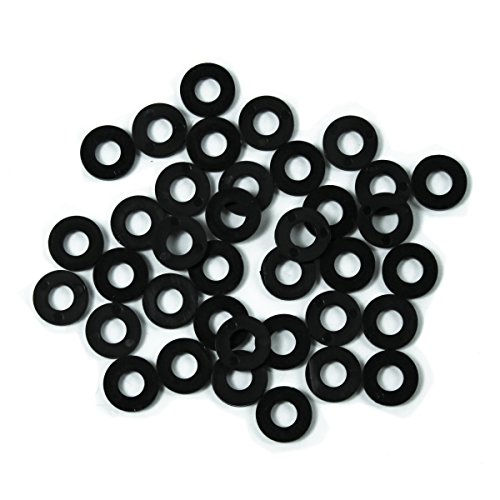 TCH Hardware 25 Pack Rack Rail Mounting Screws & Washers - Black 10-32 x 3/4" - Server AV Cabinet Bolts Cage Nuts Fasteners