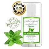 All Natural Deodorant Stick Aluminum Free Peppermint 2.9 oz | Healthy Deodorant GMO-Free | 100% Non-Toxic Deodorant | All Day Protection | Deodorant For Men And Women | Non Irritating | Non Sticky