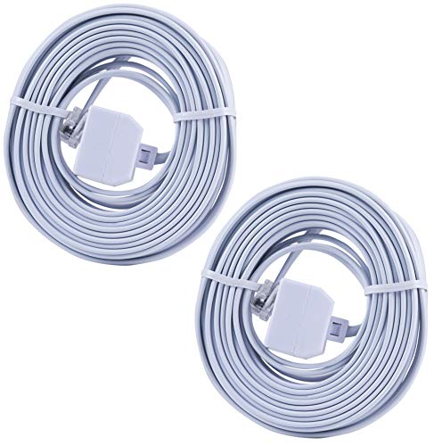 image for Power Gear Line Cord, Dual Jack, 2 Pack, 25ft Cord, Male Plug, Female 